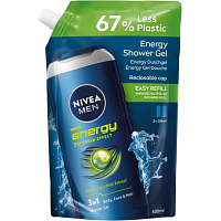 NIVEA SHOWER GEL 500 ML MEN FRESH ENERGY REFILL 5402