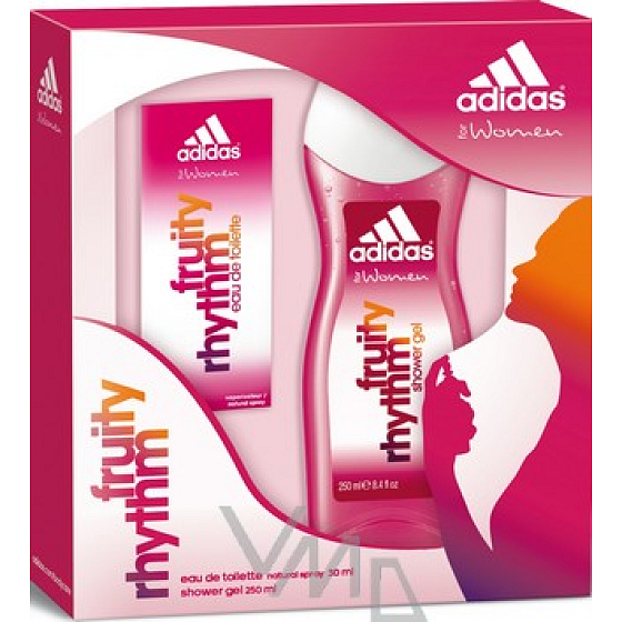Adidas Fruity Rhythm eau de toilette 30 ml + shower gel 250 ml, gift set for women