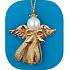 Angel with gold pearl for hanging 5 cm 6 pieces
