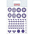 Ovo Easter decals Dark blue 12 motifs 1 sheet