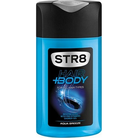 Str8 Aqua Breeze shower gel for body and hair for men 250 ml