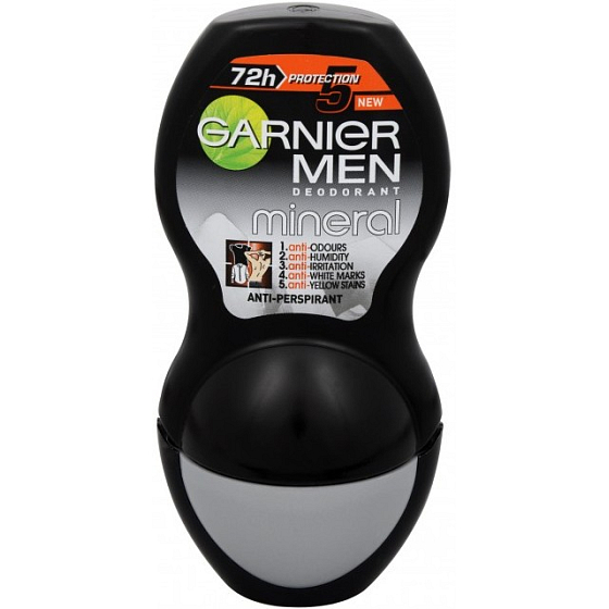 Garnier Men Mineral Protection 5 72h Non-stop ball antiperspirant deodorant roll-on for men 50 ml