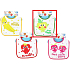 First Steps Bib two-layer cotton Fruit Apple + Peva 1 piece
