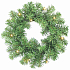 Wreath with lighting 10 LED, 40 cm
