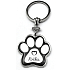 Nekupto Pet keyring in paw shape white, Cat 40 x 85 x 3 mm