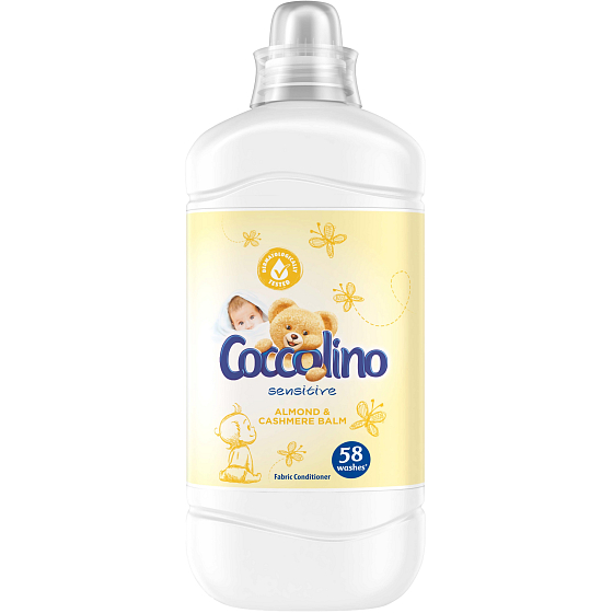 Coccolino Sensitive Cashmere & Almond ultra concentrated fabric softener 58 doses 1.45 l