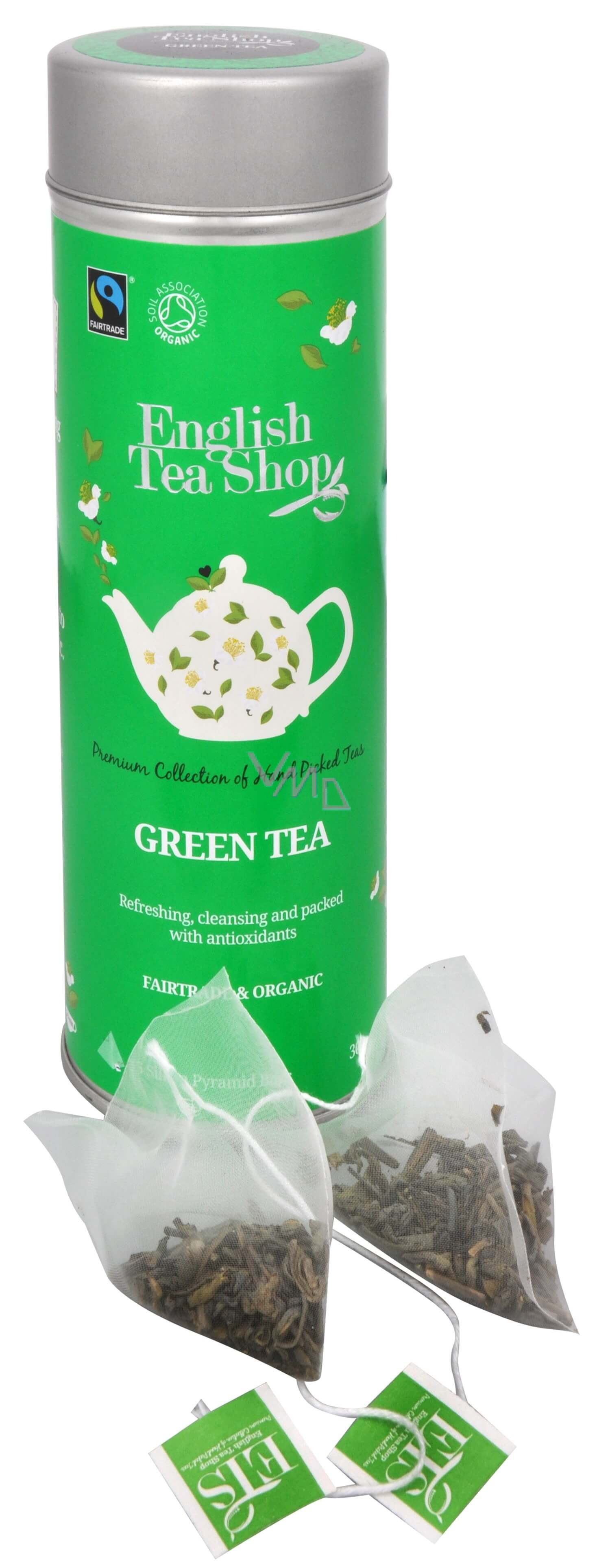 English Tea Shop Bio Green tea 15 pieces of biodegradable tea pyramids