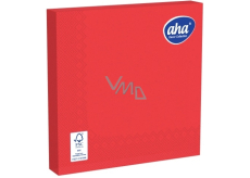 Aha Paper napkins 3 ply 33 x 33 cm 20 pieces one-color saturated red