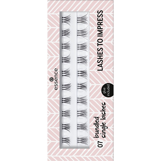 Essence Lashes To Impress artificial lashes 07 Bundled Single Lashes 20 pieces