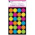 Neon stickers Smileys 15 x 10 cm 4 sheets