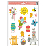 Window film without glue Merry Easter cat 33,5 x 26 cm