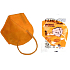 Famex Respirator oral protective 5-layer FFP2 face mask orange 1 piece