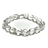 Crystal clear Troml bracelet elastic natural stone 19 cm, stone stones