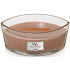 WoodWick Cashmere scented candle with wooden wick and lid ship 453 g