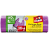 Fino Color Trash Bags with Handles Purple 13 µ, 60 liters 59 x 71 cm, 20 + 4 pieces