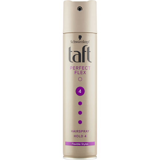 Taft Perfect Flex, ultra strong hold hairspray, fixation strength 4, 250 ml