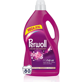 Perwoll laundry gel Mega Renew Blossom 80 washes, 4 L