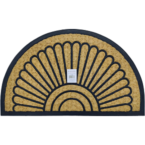 Tidy Home Rubber and Coconut Half-Circle Mat 45 × 75 cm