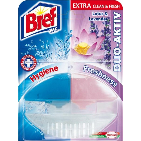 Bref Duo Active Extra Clean & Fresh Lotus & Lavender toilet gel complete hinge 60 ml