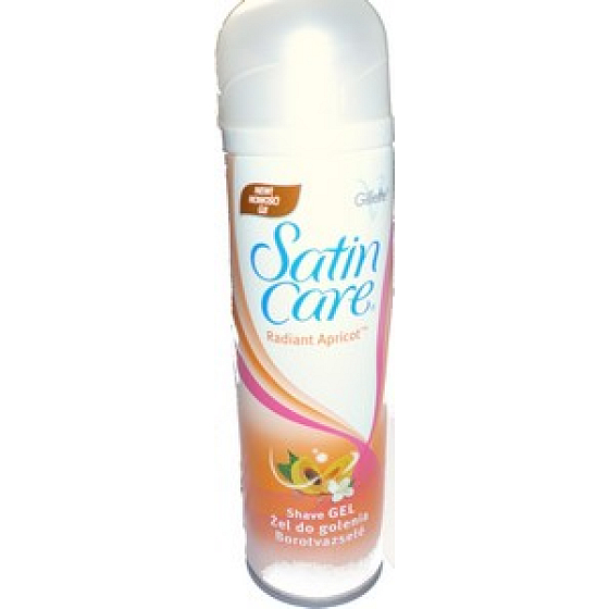Gillette Satin Care Apricot shaving gel for women 200 ml