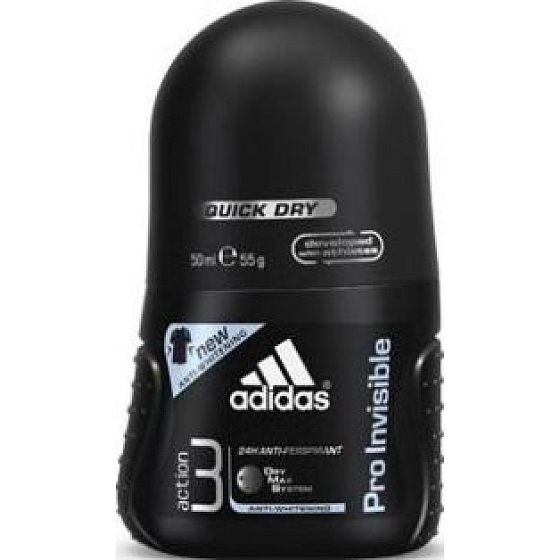 Adidas Action 3 Pro Invisible ball antiperspirant deodorant roll-on for men 50 ml