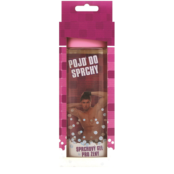 Bohemia Gifts Come in the shower shower gel pink with original 3D label 300 ml