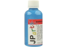 JP arts Paint for textiles for light materials, glitter 6. Light blue 50 g
