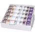 Ditipo Fabric ribbon with wire white with stars 2 mx 40 mm