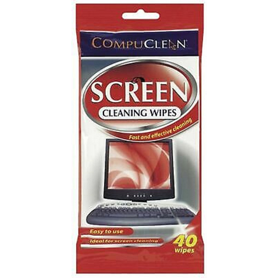 CompuClean Screen Cleaning Wipes cleaning wool wipes for monitors and screens 40 pcs