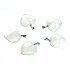 Crystal Heart Pendant natural stone 20 mm, stone stones