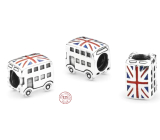 Sterling silver 925 London Doubledecker bus, travel bracelet bead