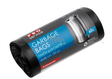 Pro Service Garbage Bags black 20 µ, 60 litres 60 x 80 cm 20 pieces