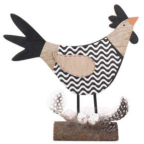 Hen Hen white to stand 25 cm