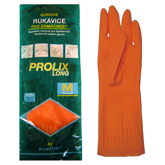 Bartoň Prolix Protective Rubber Gloves Size M 1 Pair