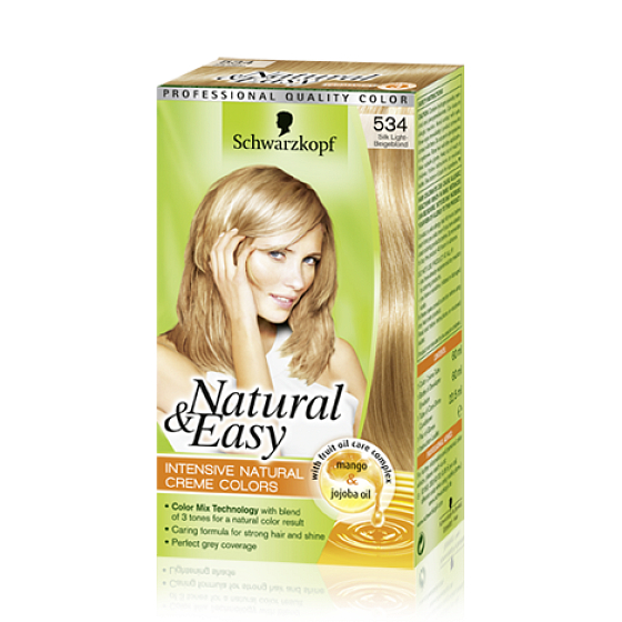 Schwarzkopf Natural & Easy hair color 534 Light beige silk