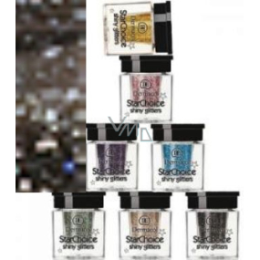 Dermacol Star Choice Shiny Glitters Eyeshadow Shade 8 black-gray 2 g