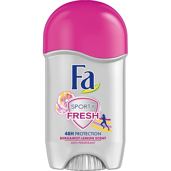 Fa Sports Fresh Bergamot-Lemon Scent 48h antiperspirant deodorant stick for women 50 ml