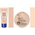 Rimmel London Beauty Balm BB cream 01 Light 30 ml + Stay Matte Powder powder 003 Peach Glow 14 g