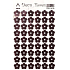 Arch Holographic decorative stickers flowers pink