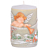 Candle Angel with trumpet scented candle cylinder 60 x 100 mm