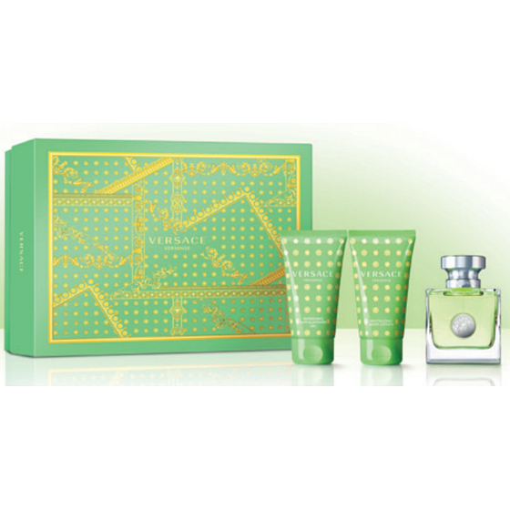 Versace Versense eau de toilette for women 50 ml + body lotion 50 ml + shower gel 50 ml, gift set