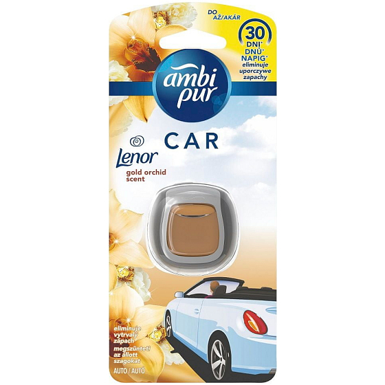 Ambi Pur Car Lenor Gold Orchid - Gold Orchid Car Air Freshener 2 ml