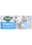 This Ellegance Blue Decor Fine Toilet Paper 156 shreds 3 ply 8 pieces