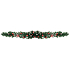 Conifer garland with checkered ribbon 180 cm