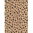 Ditipo Gift Wrapping Paper 70 x 200 cm KRAFT Black-Brown Cheetah Spots