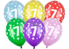 Ditipo Latex balloons inflatable metal mix of colours No. 7 30 cm 6 pieces