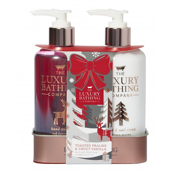 Grace Cole Christmas Candy & Vanilla hand cream 300 ml + liquid hand soap 300 ml, cosmetic set for women