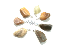 Moonstone Troml pendant natural stone M 3-3,5 cm, AA quality, stone of destiny