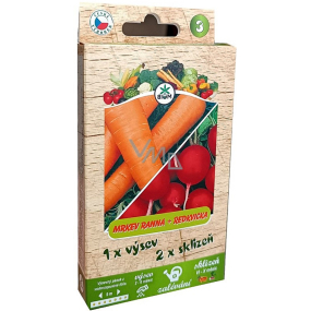 Biom Early carrots Naomi + radish Saxa strip 5 m