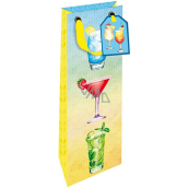 Nekupto Paper gift bag for bottle 12,5 x 32,5 x 8 cm Drinks